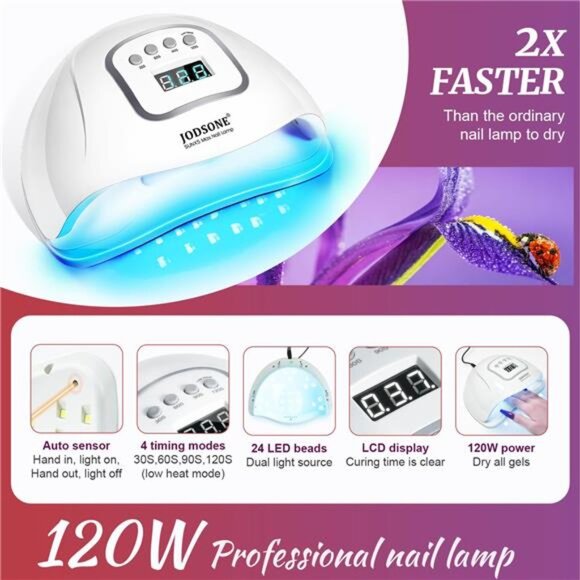 Gel Nail Polish Kit with U V Light 32Colors Gel Polish Set Soak Off Gel Nail Kit - Picture 5 of 8